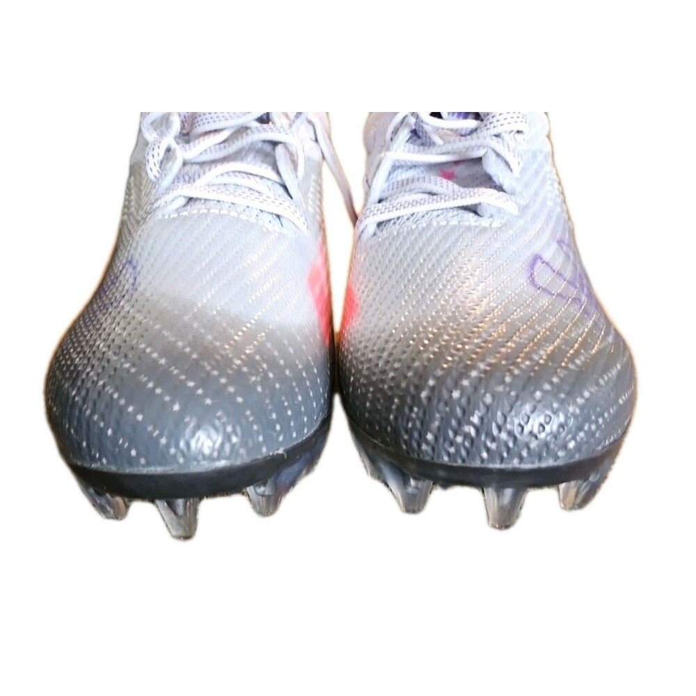 Under Armour UA Blur Smoke MC Womens Gray Purple Soccer/Lacrosse Cleats SZ 8.5 - Picture 9 of 9